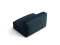 Modul pentru canapea, 1 loc, Martina-169, Micadoni Home, 132x106x75 cm, tesatura structurata catifelata, albastru jeans