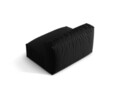 Modul pentru canapea, 1 loc, Martina-169, Micadoni Home, 132x106x75 cm, tesatura structurata catifelata, negru