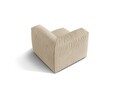 Modul pentru canapea, 1 loc, Martina-120, Micadoni Home, 100x100x75 cm, catifea, bej deschis