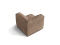 Modul pentru canapea, 1 loc, Martina-120, Micadoni Home, 100x100x75 cm, catifea, bej inchis