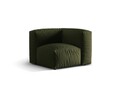 Modul pentru canapea, 1 loc, Martina-169, Micadoni Home, 100x100x75 cm, tesatura structurata catifelata, verde
