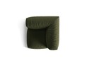 Modul pentru canapea, 1 loc, Martina-169, Micadoni Home, 100x100x75 cm, tesatura structurata catifelata, verde