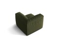 Modul pentru canapea, 1 loc, Martina-169, Micadoni Home, 100x100x75 cm, tesatura structurata catifelata, verde