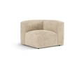 Modul pentru canapea, 1 loc, Martina-212, Micadoni Home, 100x100x75 cm, velur, bej deschis
