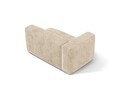 Modul stanga pentru canapea, 1 loc, Martina-212, Micadoni Home, 160x106x75 cm, velur, bej deschis