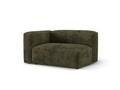Modul stanga pentru canapea, 1 loc, Martina-212, Micadoni Home, 160x106x75 cm, velur, verde muschi