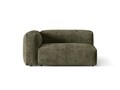 Modul stanga pentru canapea, 1 loc, Martina-212, Micadoni Home, 160x106x75 cm, velur, verde muschi