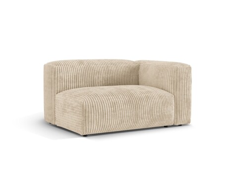 Modul dreapta pentru canapea, 1 loc, Martina-212, Micadoni Home, 160x106x75 cm, velur, bej deschis