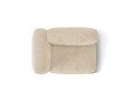 Modul stanga pentru canapea, 1 loc, Martina-212, Micadoni Home, 121x106x75 cm, velur, bej deschis