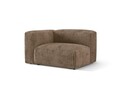 Modul stanga pentru canapea, 1 loc, Martina-212, Micadoni Home, 121x106x75 cm, velur, maro ghinda