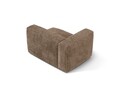 Modul stanga pentru canapea, 1 loc, Martina-212, Micadoni Home, 121x106x75 cm, velur, maro ghinda