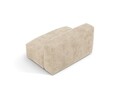 Modul pentru canapea, 1 loc, Martina-212, Micadoni Home, 132x106x75 cm, velur, bej deschis