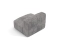 Modul pentru canapea, 1 loc, Martina-212, Micadoni Home, 92x106x75 cm, velur, gri deschis