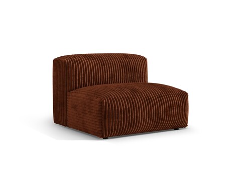 Modul pentru canapea, 1 loc, Martina-212, Micadoni Home, 92x106x75 cm, velur, caramiziu
