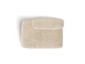 Modul stanga pentru canapea, 2 locuri, Martina-212, Micadoni Home, 133x106x75 cm, velur, bej deschis
