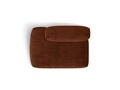 Modul stanga pentru canapea, 2 locuri, Martina-212, Micadoni Home, 133x106x75 cm, velur, caramiziu
