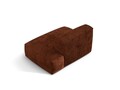 Modul dreapta pentru canapea, 2 locuri, Martina-212, Micadoni Home, 133x106x75 cm, velur, caramiziu