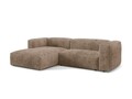 Coltar modular stanga 2 locuri, Martina-212, Micadoni Home, 283x176x75 cm, velur, maro ghinda