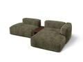 Coltar modular dreapta 2 locuri, Martina-212, Micadoni Home, 285x176x75 cm, velur, verde muschi