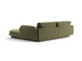 Coltar stanga 3 locuri, Torino-184, Micadoni Home, 220x170x83 cm, catifea, verde deschis