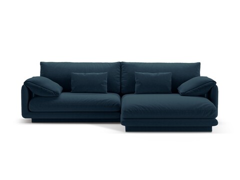 Coltar dreapta 4 locuri, Torino-211, Micadoni Home, 250x170x83 cm, tesatura structurata chenille, albastru navy