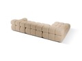 Coltar modular stanga 4 locuri, Bellis-213, Micadoni Home, 282x155x70 cm, tesatura boucle, bej sand