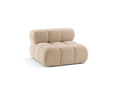 Modul pentru canapea, 1 loc, Bellis-213, Micadoni Home, 94x94x70 cm, tesatura boucle, bej sand