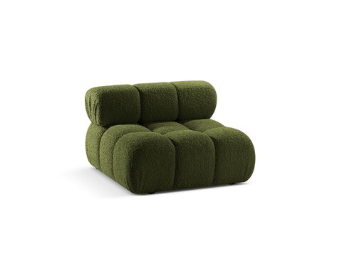 Modul pentru canapea, 1 loc, Bellis-213, Micadoni Home, 94x94x70 cm, tesatura boucle, verde