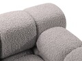 Modul dreapta pentru canapea, 1 loc, Bellis-213, Micadoni Home, 94x94x70 cm, tesatura boucle, gri deschis