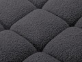 Modul dreapta pentru canapea, 1 loc, Bellis-213, Micadoni Home, 94x94x70 cm, tesatura boucle, grafit