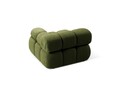 Modul dreapta pentru canapea, 1 loc, Bellis-213, Micadoni Home, 94x94x70 cm, tesatura boucle, verde