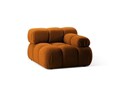 Modul dreapta pentru canapea, 1 loc, Bellis-213, Micadoni Home, 94x94x70 cm, tesatura boucle, caramiziu