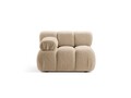 Modul stanga pentru canapea, 1 loc, Bellis-213, Micadoni Home, 94x94x70 cm, tesatura boucle, bej sand
