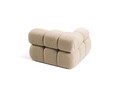 Modul stanga pentru canapea, 1 loc, Bellis-213, Micadoni Home, 94x94x70 cm, tesatura boucle, bej sand