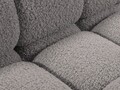 Modul stanga pentru canapea, 1 loc, Bellis-213, Micadoni Home, 94x94x70 cm, tesatura boucle, gri deschis