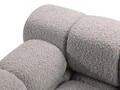 Modul stanga pentru canapea, 1 loc, Bellis-213, Micadoni Home, 94x94x70 cm, tesatura boucle, gri deschis