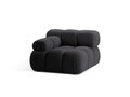 Modul stanga pentru canapea, 1 loc, Bellis-213, Micadoni Home, 94x94x70 cm, tesatura boucle, grafit