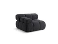 Modul stanga pentru canapea, 1 loc, Bellis-213, Micadoni Home, 94x94x70 cm, tesatura boucle, grafit