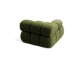 Modul stanga pentru canapea, 1 loc, Bellis-213, Micadoni Home, 94x94x70 cm, tesatura boucle, verde