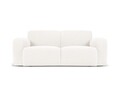 Canapea 2 locuri, Molino-101, Micadoni Home, 170x95x72 cm, tesatura boucle, alb