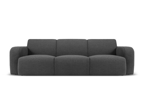 Canapea 3 locuri, Molino-101, Micadoni Home, 235x95x72 cm, tesatura boucle, gri inchis