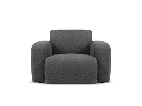 Fotoliu, Molino-101, Micadoni Home, 105x95x72 cm, tesatura boucle, gri inchis