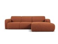 Coltar dreapta 4 locuri, Molino-101, Micadoni Home, 250x170x72 cm, tesatura boucle, teracota