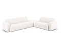 Coltar dreapta 6 locuri, Molino-101, Micadoni Home, 315x250x72 cm, tesatura boucle, alb