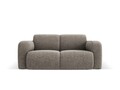 Canapea 2 locuri, Molino-140, Micadoni Home, 170x95x72 cm, tesatura chenille din poliester, gri