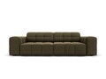 Canapea 3 locuri, Jennifer-51, Micadoni Home, 204x102x70 cm, catifea, verde
