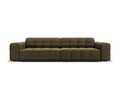 Canapea 4 locuri, Jennifer-51, Micadoni Home, 244x102x70 cm, catifea, verde