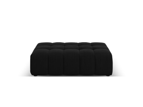 Taburet, Jennifer-51, Micadoni Home, 102x80x40 cm, catifea, negru