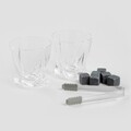 Set whisky 12 piese Gomera, Homla, 310 ml, lemn/sticla/inox, natur/negru