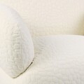 Fotoliu Sieste, Homla, 96.5x90x79 cm, MDF/poliester, ecru